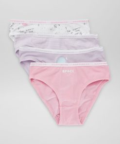 Lot 4 culottes en coton - Violet