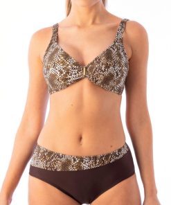 Bas de maillot de bain classique Estela - Marron